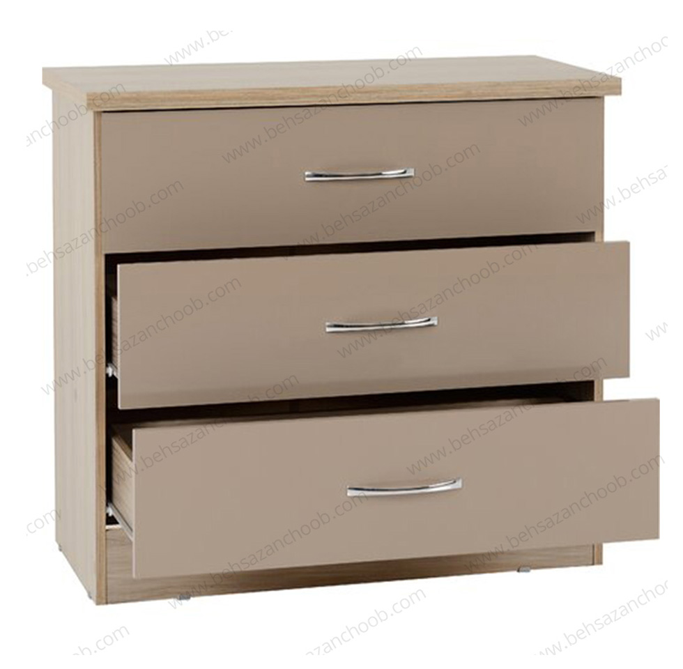دراور چوبی سه کشو D334